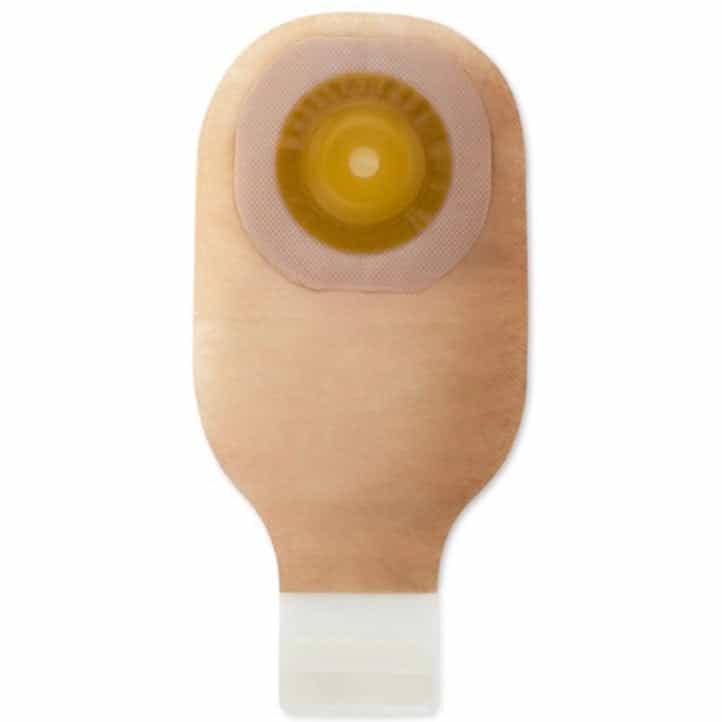 HOL 8218 | One-Piece Beige Pouch with Convex Flextend Skin Barrier, Tapered Border - Cut-to-fit Up to 38 mm (5/box)