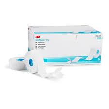 Multipore Dry Surgical Tape (1"X5m) Pique Hypoallergenic Elastic Stretch Non-Sterile Latex-Free - Box Of 24 - 1×5m