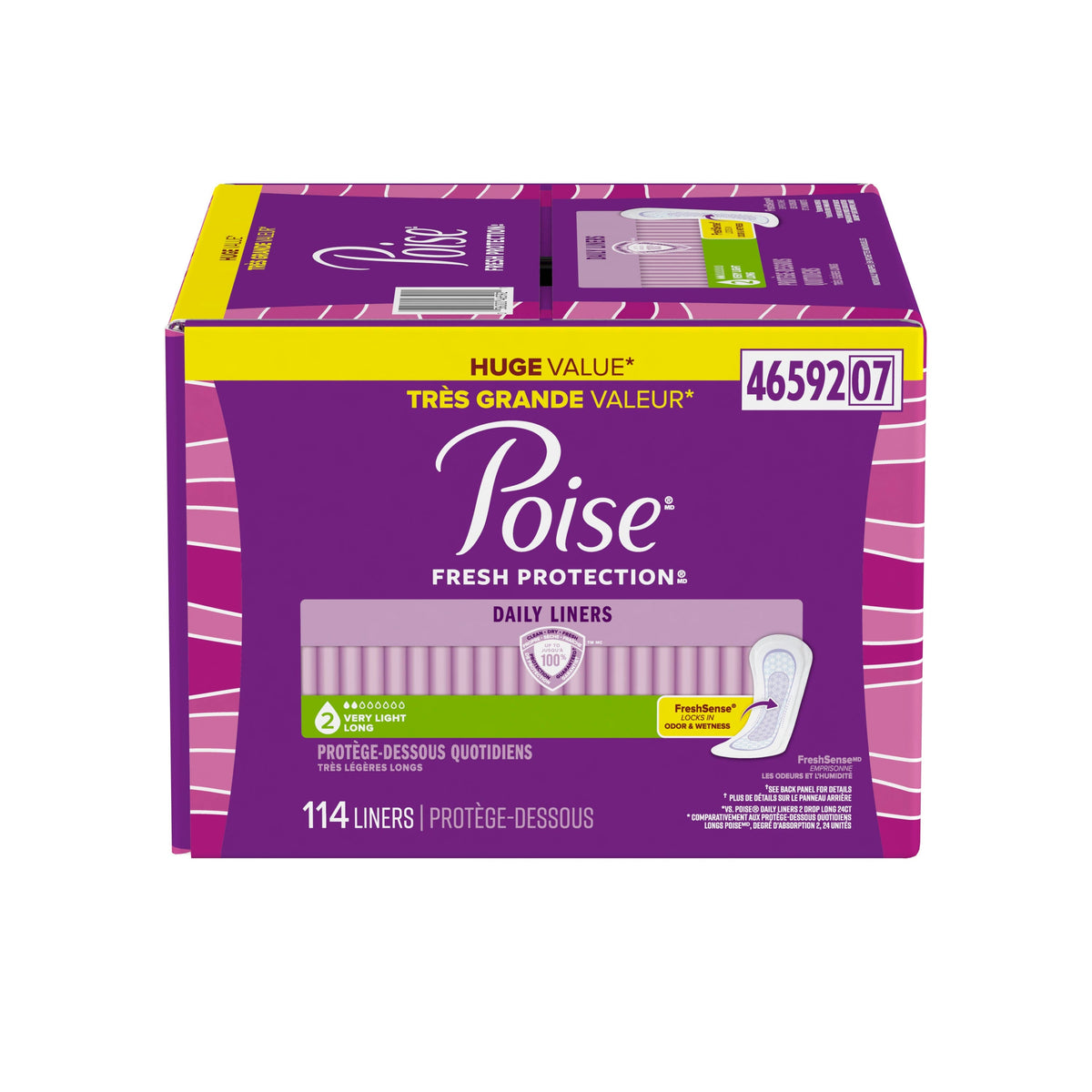Fresh Protection™ Incontinence Panty Liners for Women - Long / 114