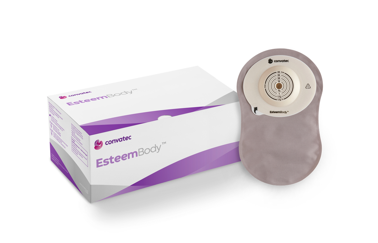 Esteem Body® Soft Convex One-Piece Closed-end Pouch Modified Stomahesive®