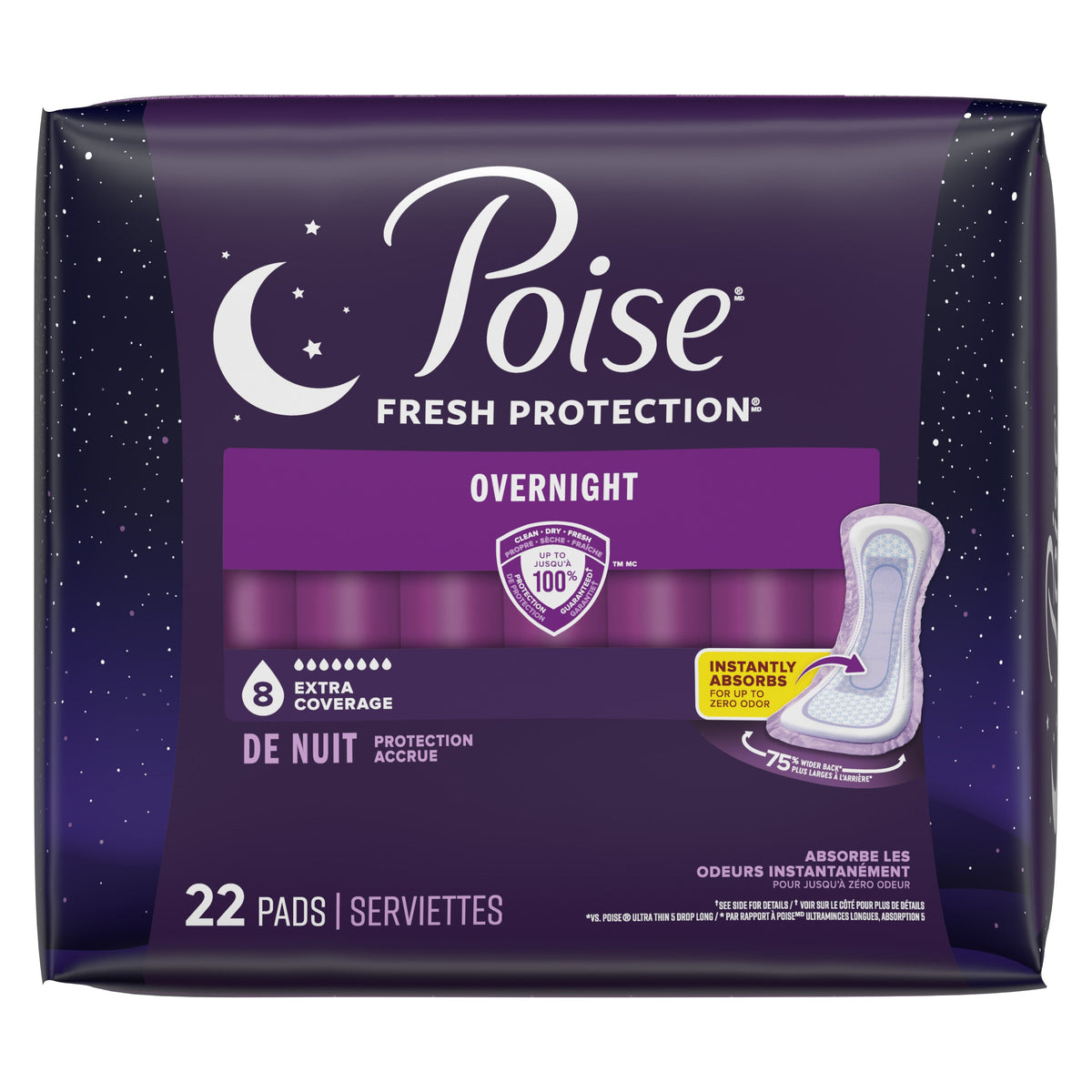 Fresh Protection™ Overnight Incontinence Pads for Women