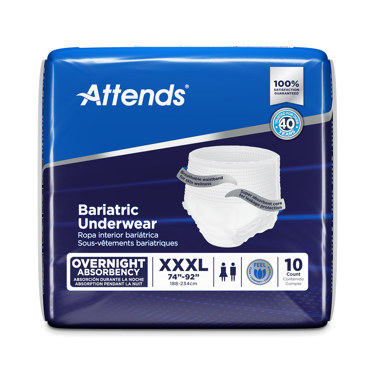 Attends Bariatric Protective Underwear - 3XL