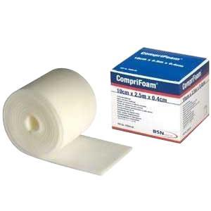 Comprifoam Polyurethane Bandage 10Cm X 2.5M X 0.4Cm - 10cm / 2.5m