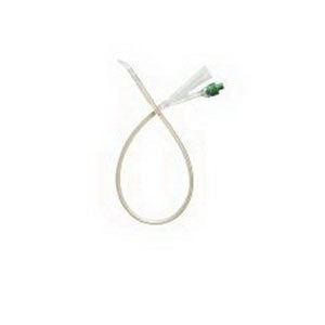 BX/5 FOLYSIL 100% SILICONE TIEMANN COUDE CATHETER, 2-WAY, 12FR, 10CC - 15ML / 41cm