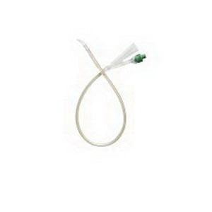 BX/5 FOLYSIL 100% SILICONE TIEMANN COUDE CATHETER, 2-WAY, 12FR, 10CC - 15CC / 16Fr