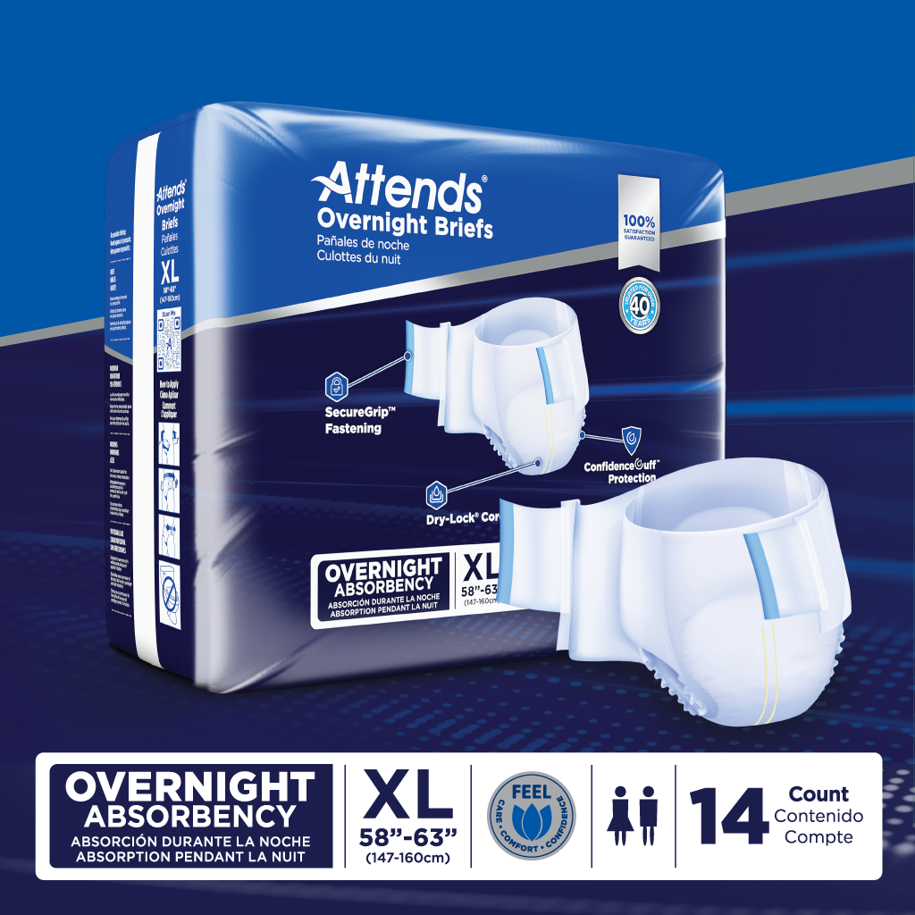 Attends Overnight Briefs - Extra Large
