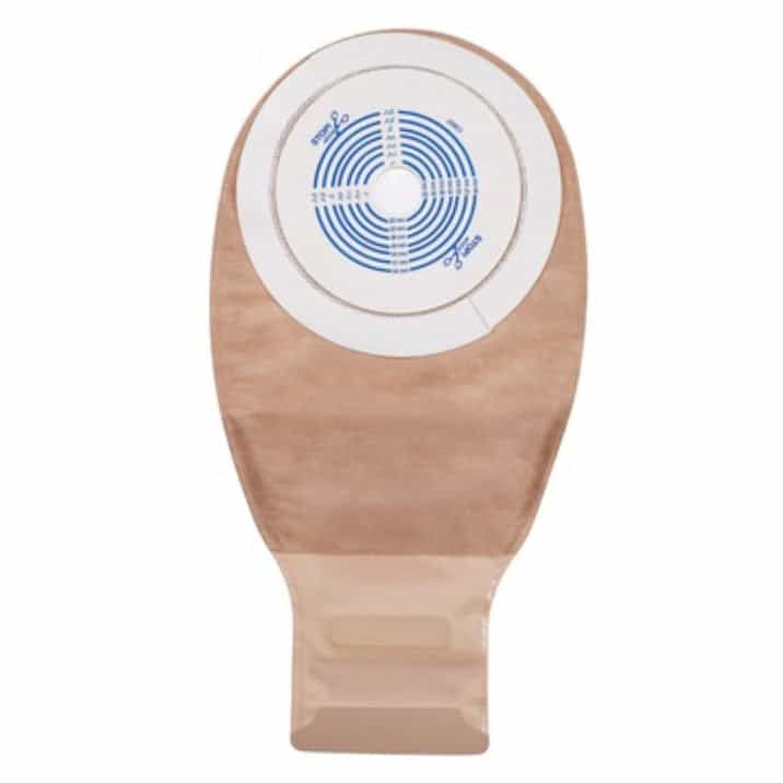SQU 416975 | Esteem+ One-Piece Drainable Pouch 19-64 mm, Opaque with Durahesive Plus Cut-to-Fit Skin Barrier, InvisiClose Tail Closure and Filter (10/box)