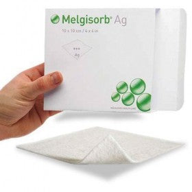 Melgisorb AG Dressing 10cm X 10cm — 10×10cm / 10cm