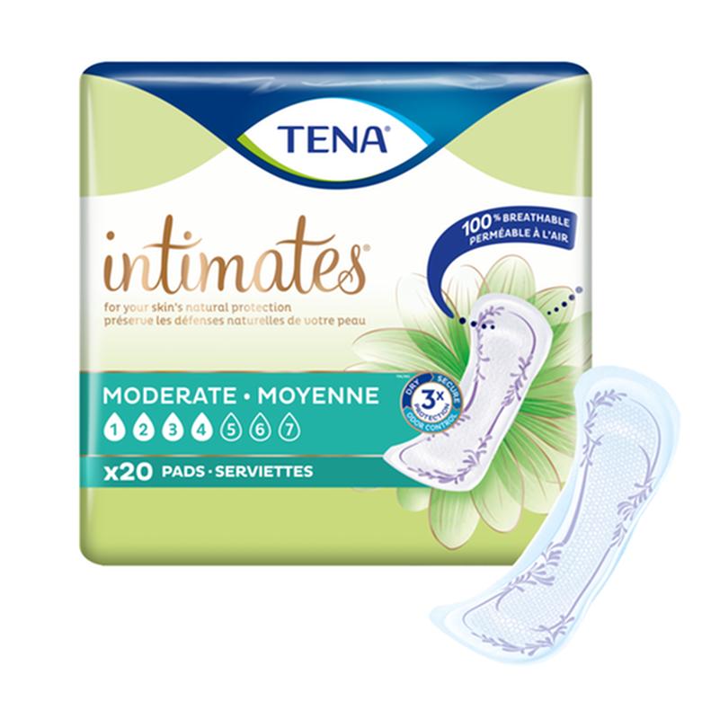 TENA® Intimates™ Moderate Absorbency Incontinence Pads, Long Length