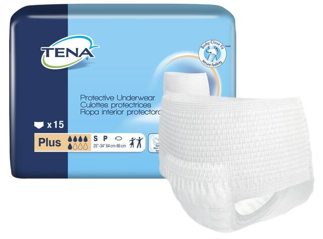 SCA 72631 TENA® Plus Protective Incontinence Underwear, Plus Absorbency, Small