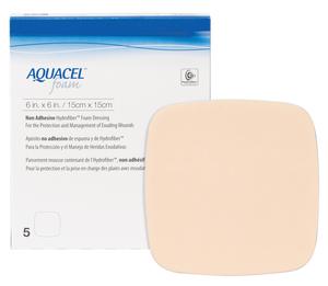 Aquacel Non-Adhesive Foam Dressing, 6in x 6in (15cm x 15cm)