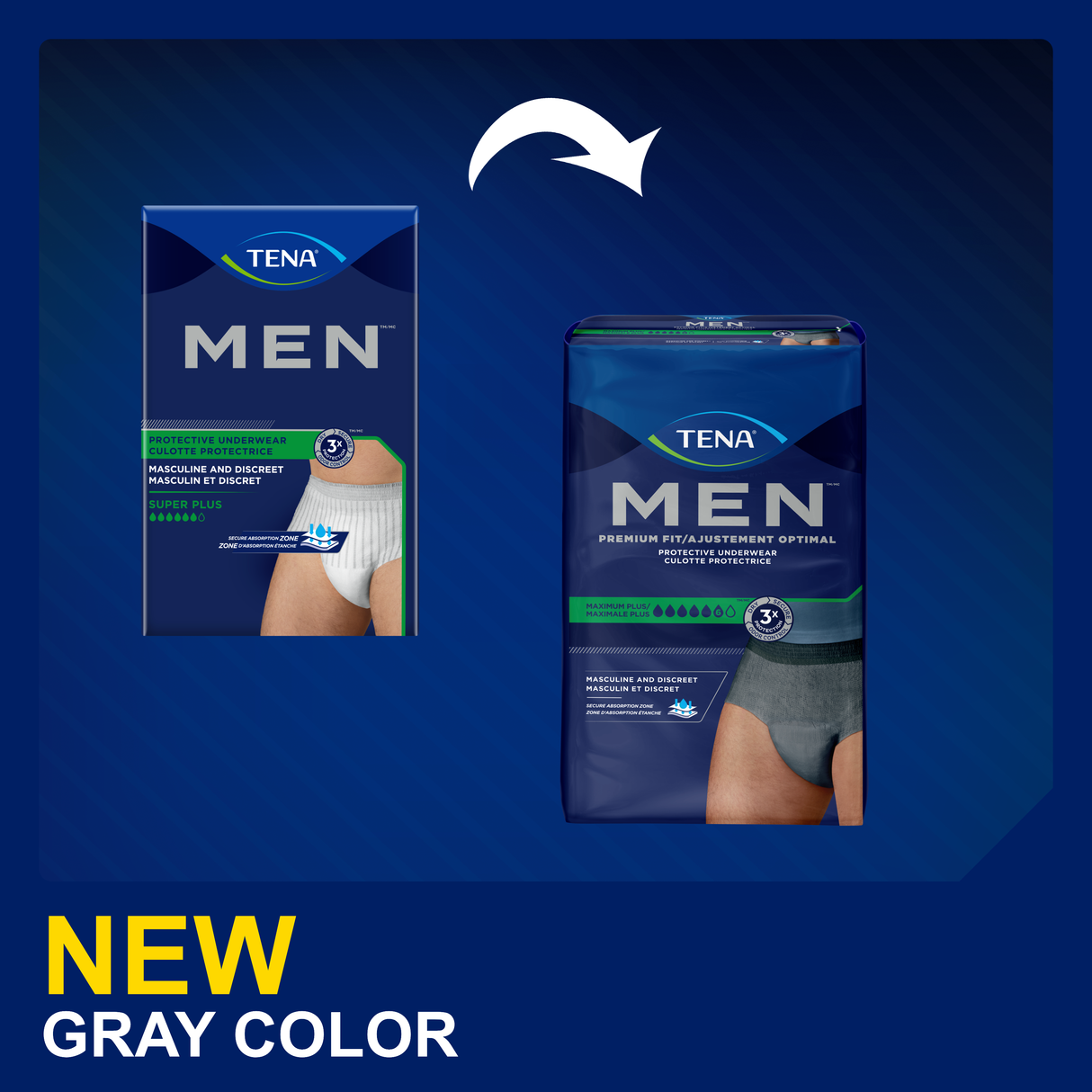 TENA MEN Maximum Plus Underwear, Heavy Absorbency