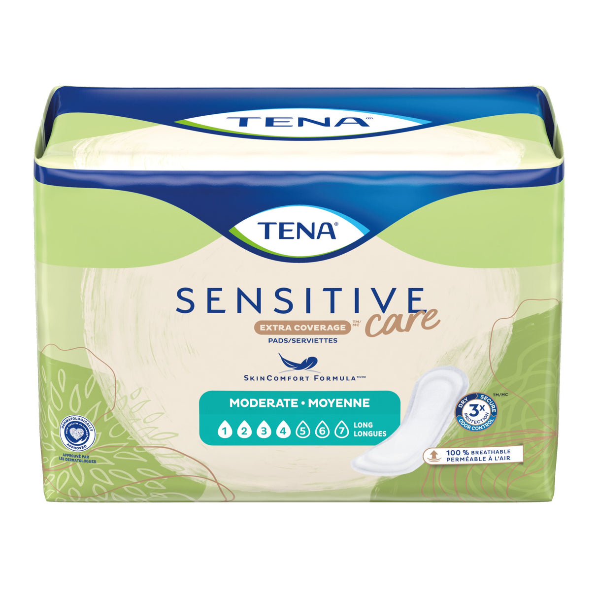 TENA Sensitive Care Bladder Leakage Pad for Women, Moderate Absorbency