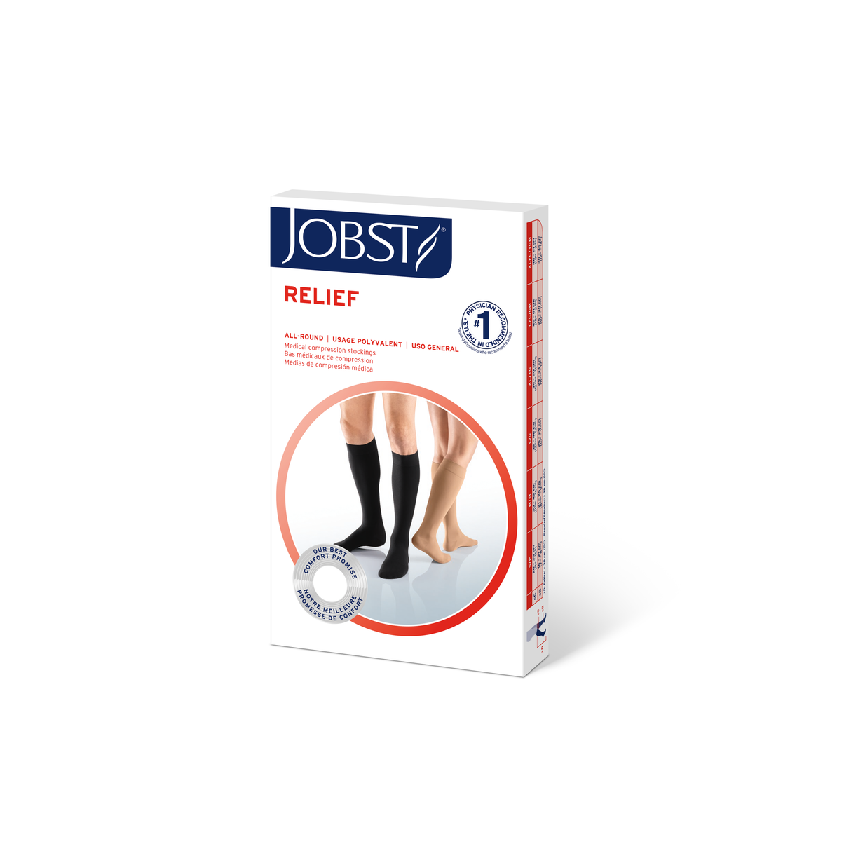 JOBST® Relief Knee High, Open Toe - 20-30 mmHg