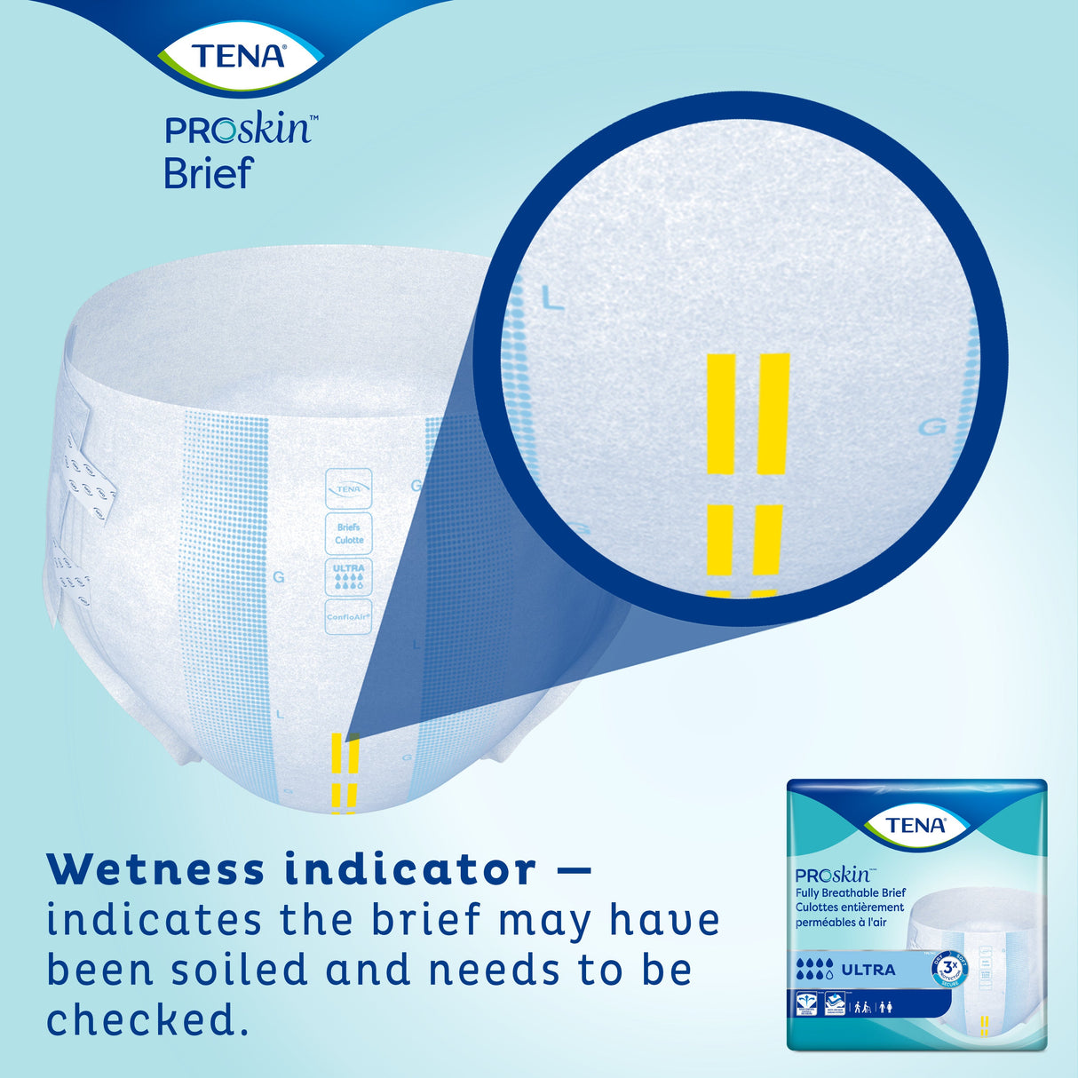 TENA ProSkin Ultra Incontinence Brief, Heavy Absorbency