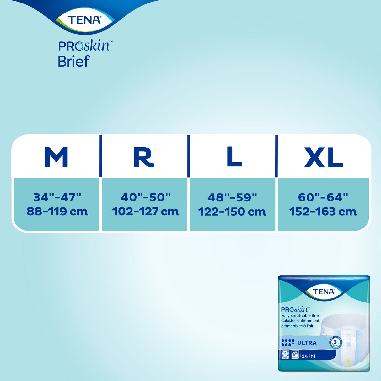TENA ProSkin Ultra Incontinence Brief, Heavy Absorbency