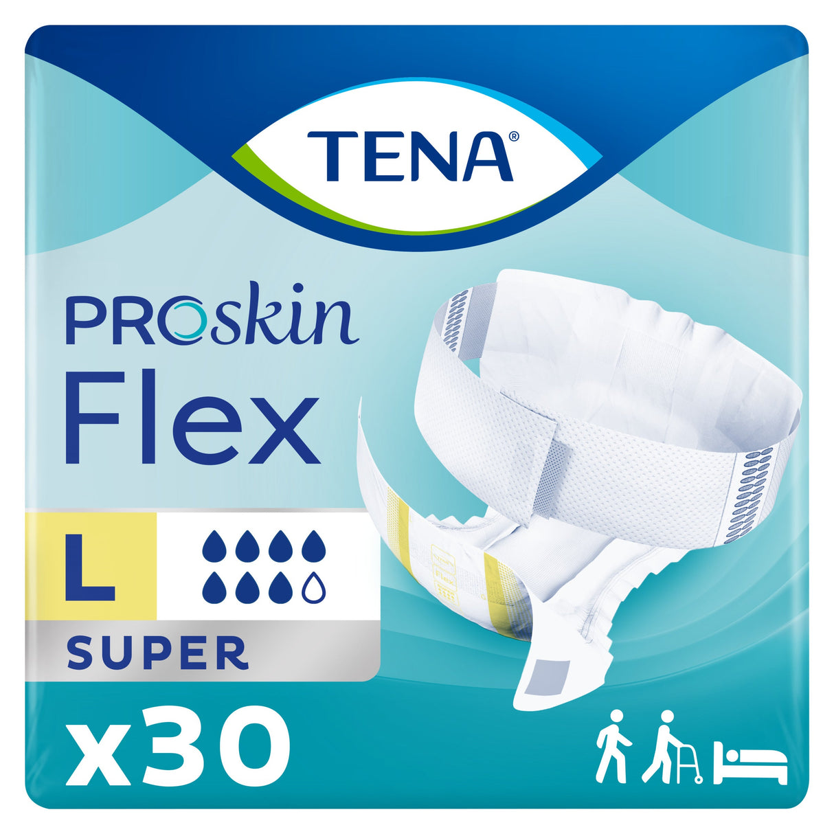 TENA ProSkin Flex Super Belted Incontinence Brief, Heavy Absorbency