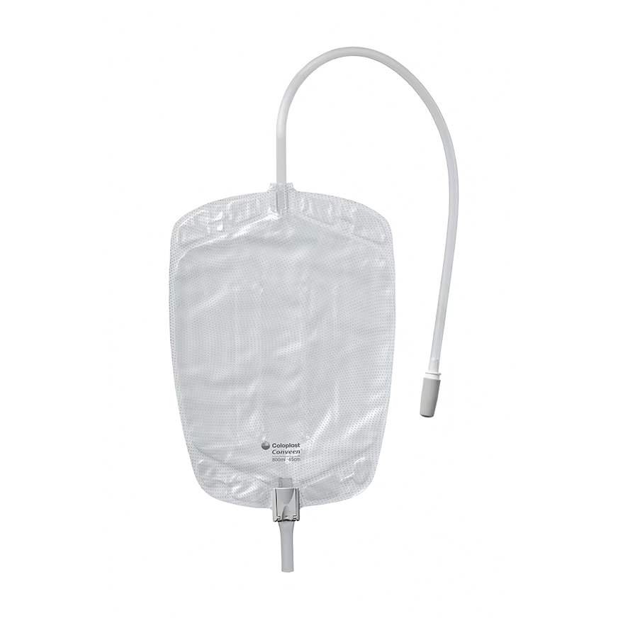 Conveen® Contour Leg Bag, Clamp Outlet, Straps, Non Sterile, 28oz (800ml) - 1 Each