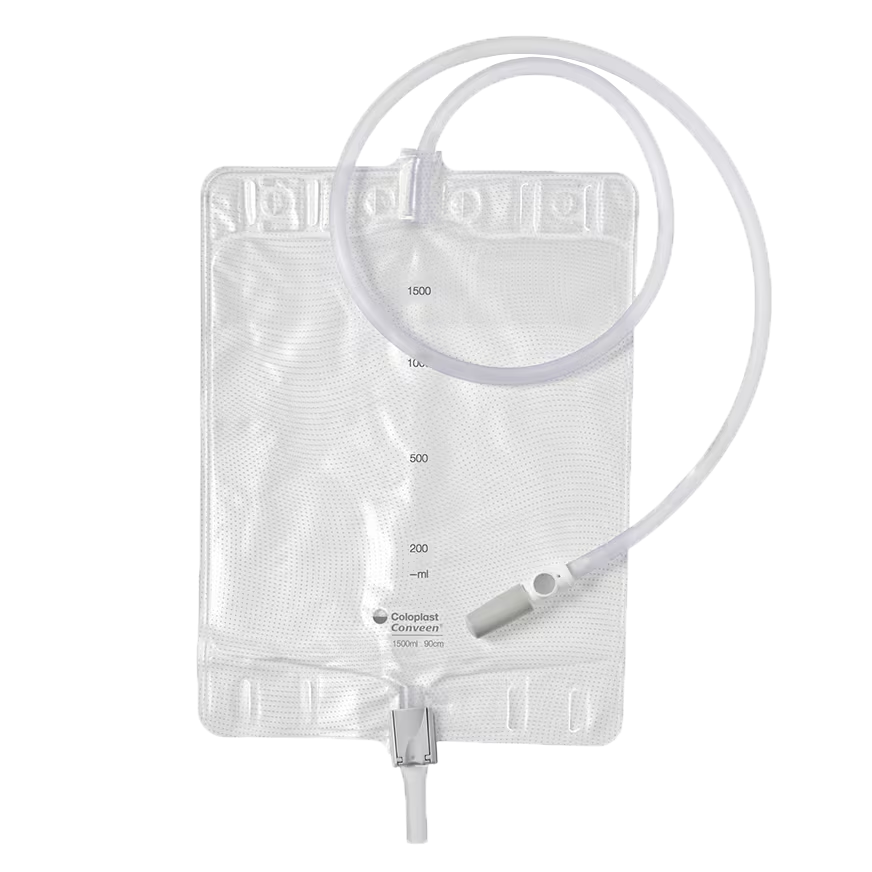 Conveen Security+ Extra Large LEG Bag/bedside Drainage BAG Size 51 OZ (1500ml) — 1500ML / Large