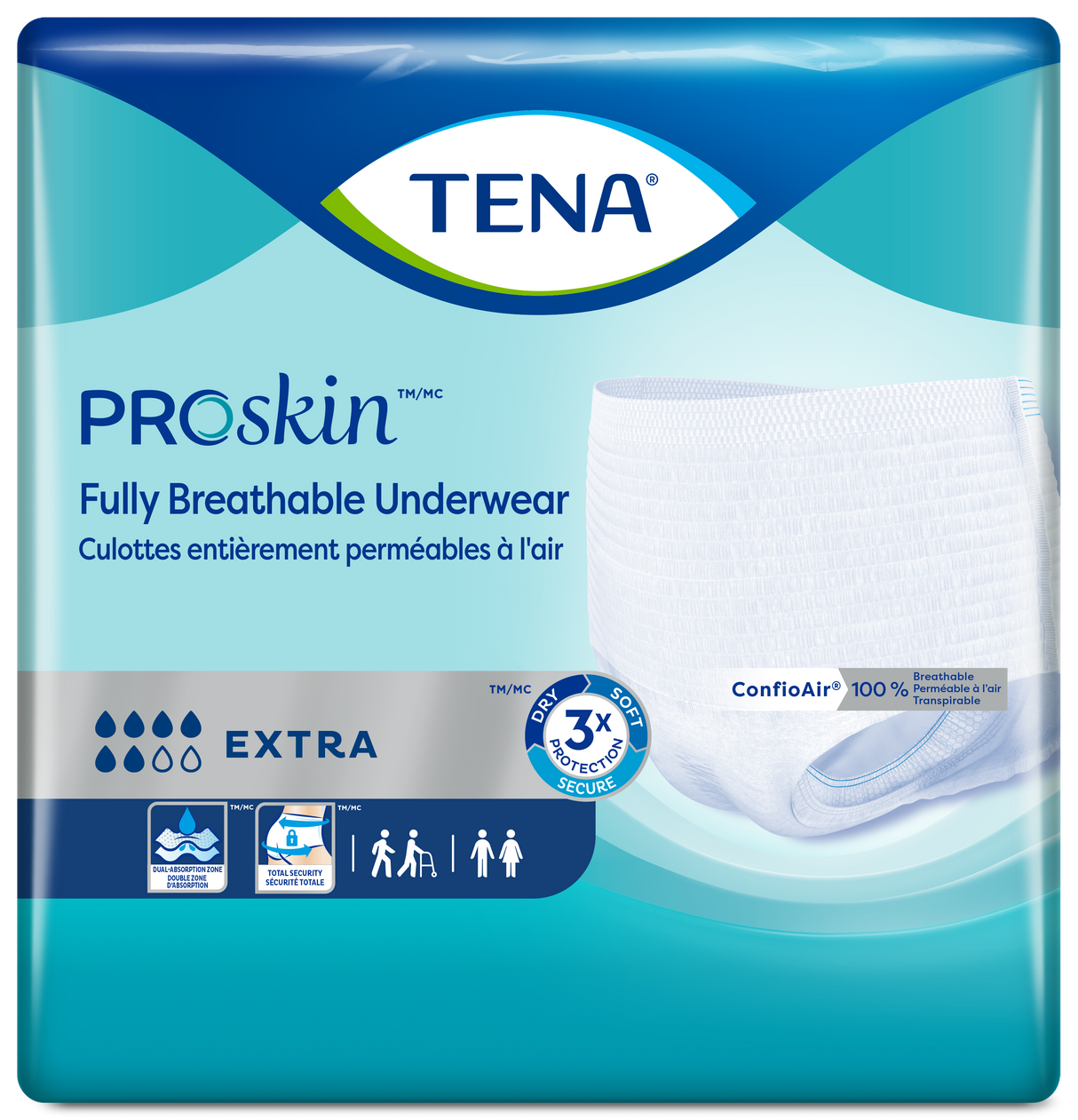 TENA ProSkin Extra Protective Underwear, Moderate Absorbency