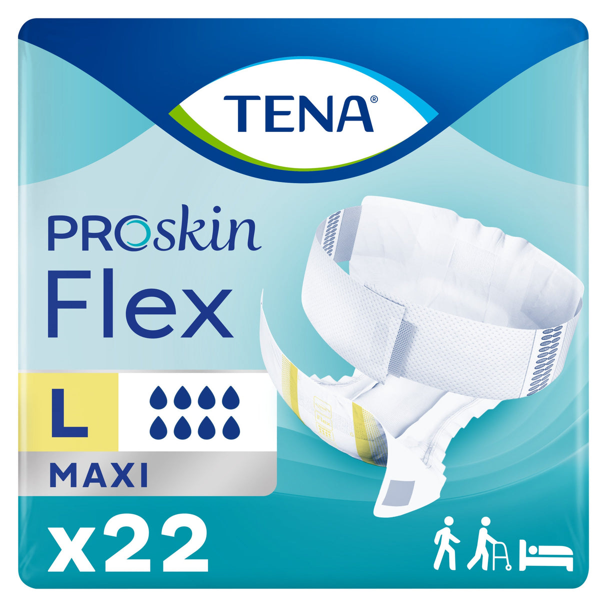 TENA ProSkin Flex Maxi Belted Incontinence Brief, Heavy Absorbency