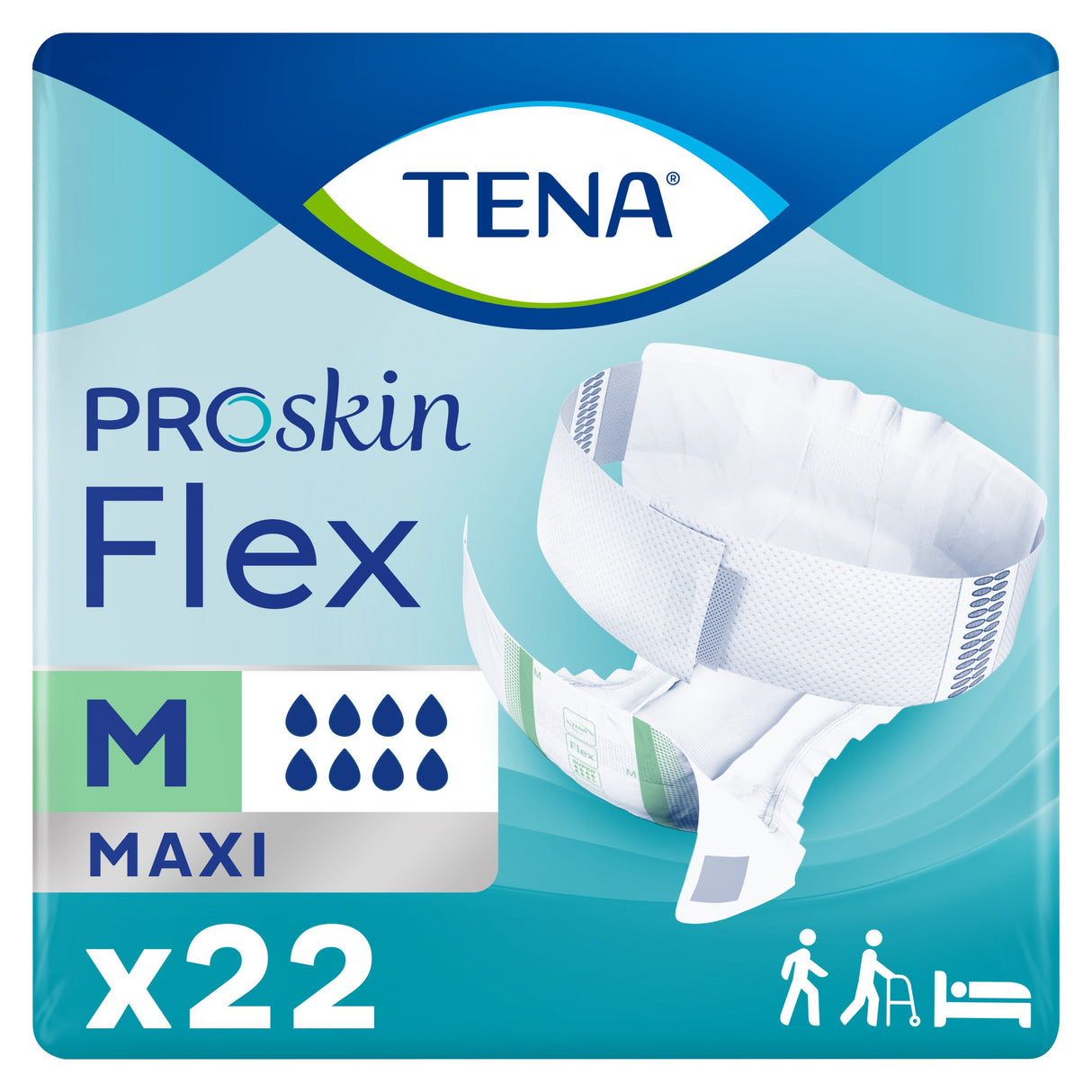 TENA ProSkin Flex Maxi Belted Incontinence Brief, Heavy Absorbency