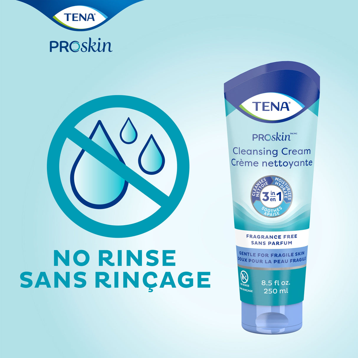 TENA ProSkin Cleansing Cream Scent Free