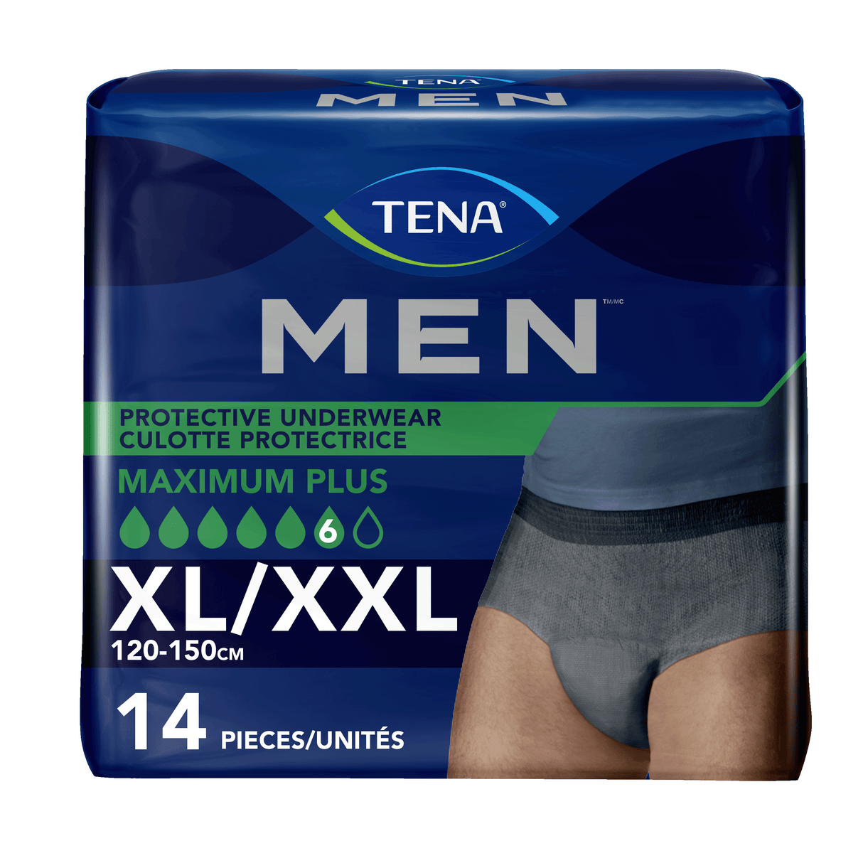 TENA MEN Maximum Plus Underwear, Heavy Absorbency