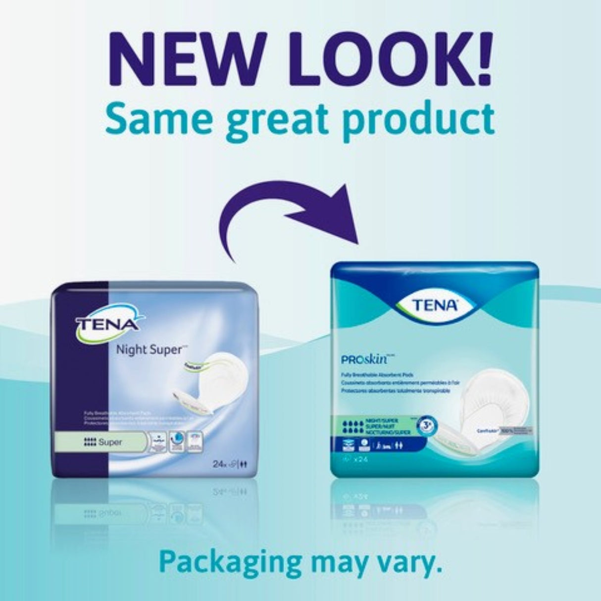 TENA ProSkin Night Super Absorbent Pads, Heavy Absorbency