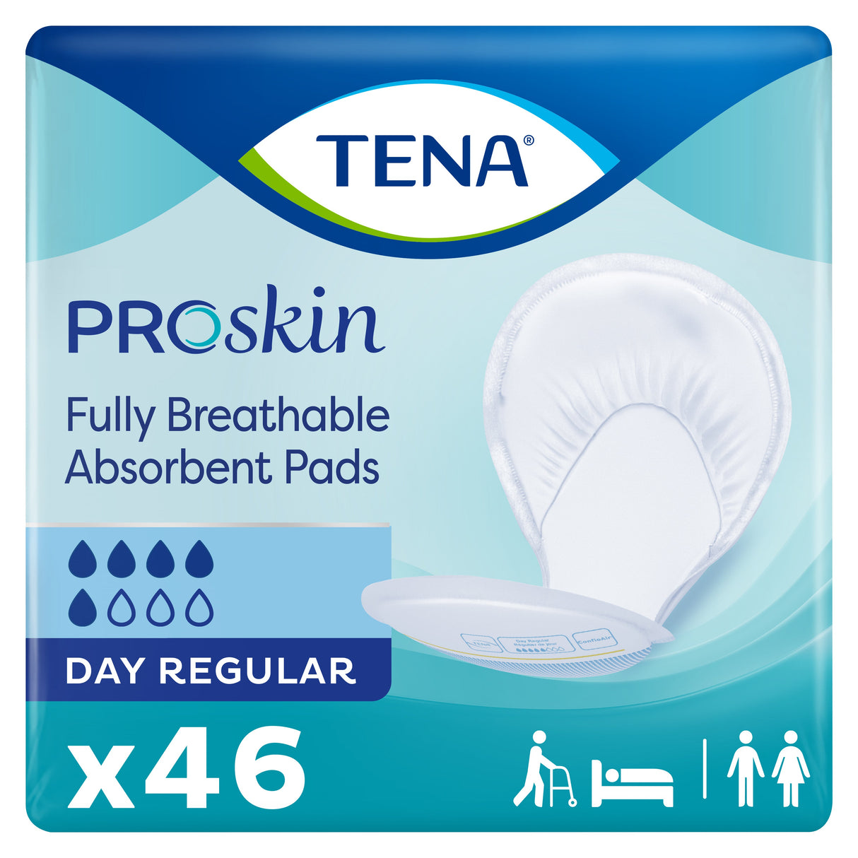 TENA ProSkin Day Regular Absorbent Pads Moderate Absorbency