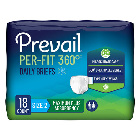 Prevail Per-Fit 360 Incontinence Briefs - Maximum Plus