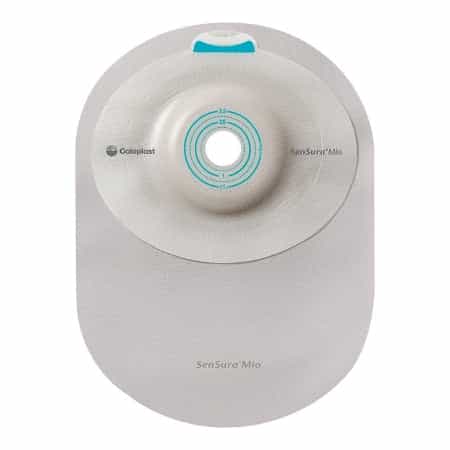 COL 16351 | SenSura Mio Deep Convex MAXI 1-Piece Closed Pouch, Pre-cut 28 mm - Opaque with filter (10/box) - 28mm