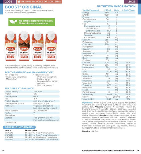 12575570, 12575531, 12575539_BOOST ORIGINAL_NUTRITION INFORMATION