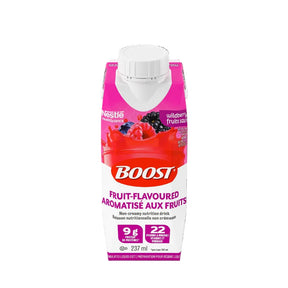 Boost Fruit Flavor Beverage 237ml Wildberry 9g Protein 22 Vitamins & Minerals Oral USE Only