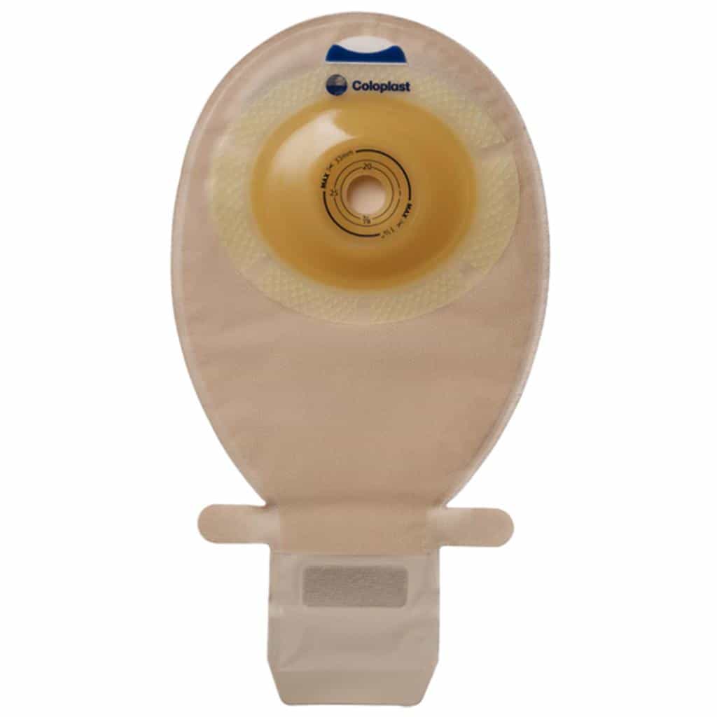 COL 15606 | SenSura Convex Light MAXI 1-Piece Drainable Pouch, Cut-to-fit 15-43 mm - Transparent with filter (10/box) - 43mm