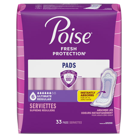 Fresh Protection™ Incontinence Pads for Women - Ultimate / Regular / 33