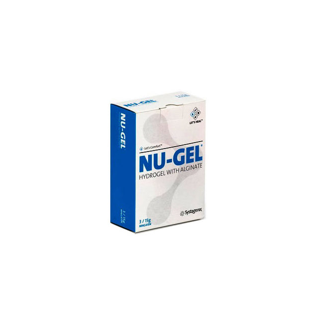 Nu-gel Hydrogel W/ Alginate 15g Ampoules Transparent FOR Granulating & Epithelizing Wounds