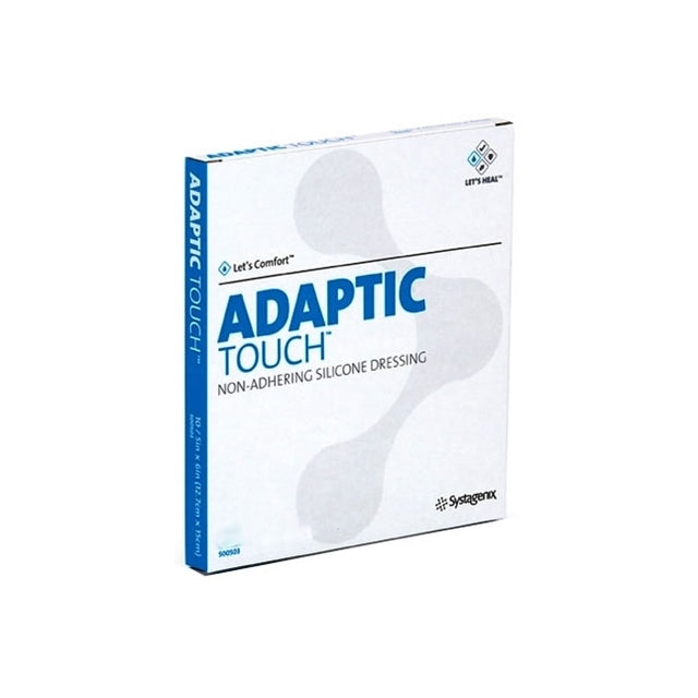 Adaptic Touch Non-adhering Silicone Dressing 7.6cm X 5cm — 7.6×5cm / 7.6cm