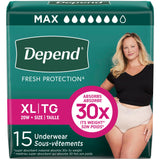 Fresh Protection™ Adult Incontinence Underwear for Women - XL / 15