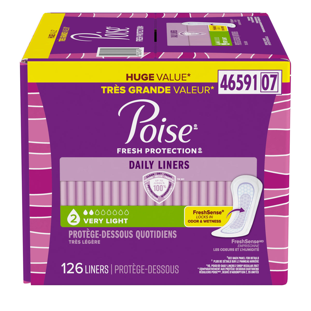 Fresh Protection™ Incontinence Panty Liners for Women - Regular / 126
