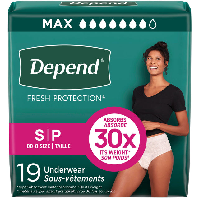 Fresh Protection™ Adult Incontinence Underwear for Women - S / 19