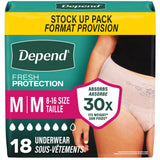 Fresh Protection™ Adult Incontinence Underwear for Women - M / 18