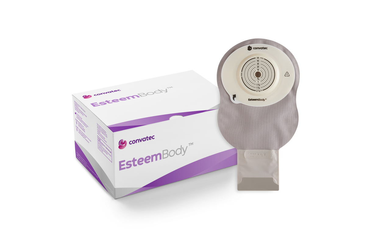 Esteem Body® Soft Convex One-Piece Drainable Pouch - Clear