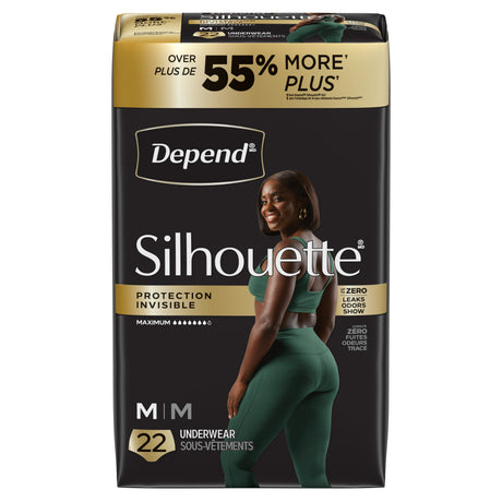 Silhouette® Adult Incontinence Underwear for Women - M / 22