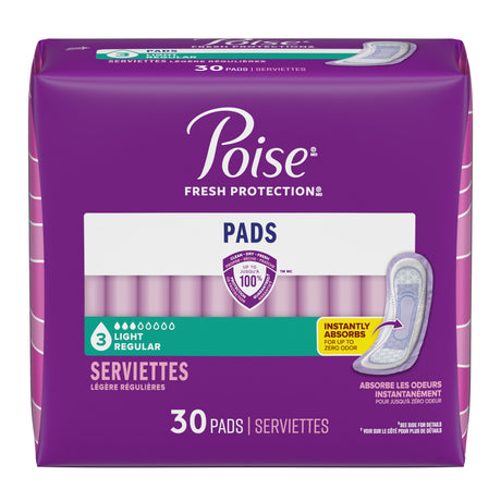 Fresh Protection™ Incontinence Pads for Women - Light / Regular / 30