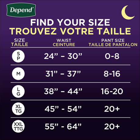 Night Defense® Adult Incontinence Underwear for Women - S