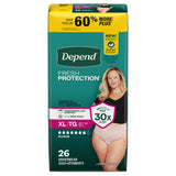Fresh Protection™ Adult Incontinence Underwear for Women - XL / 26