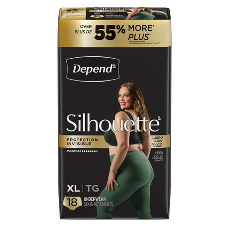 Silhouette® Adult Incontinence Underwear for Women - XL / 18