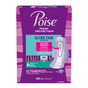 Fresh Protection™ Ultra Thin Incontinence Pads with Wings for Women