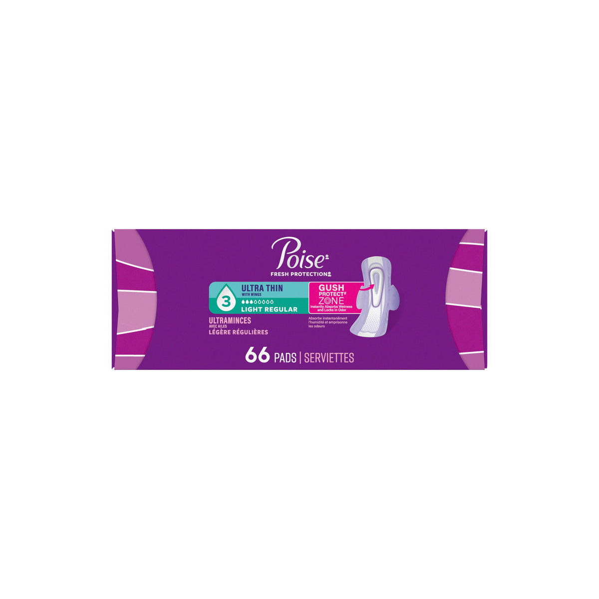 Fresh Protection™ Ultra Thin Incontinence Pads with Wings for Women
